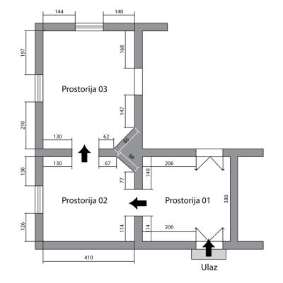 Kuća Vojnovića Tlocrt