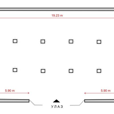 Paviljon u Tvrđavi Tlocrt