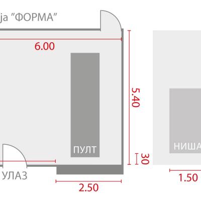 Galerija FORMA Tlocrt