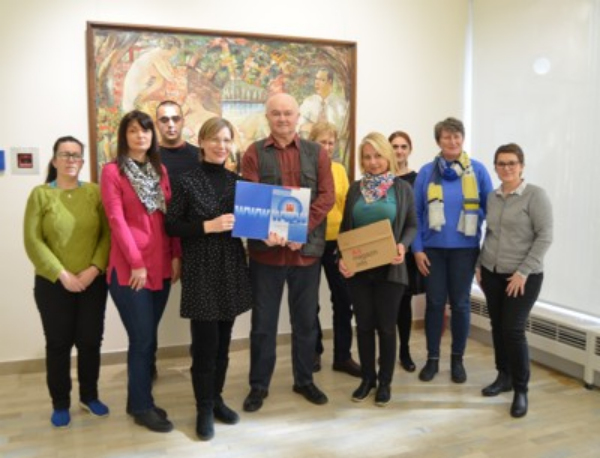 Milana Kvas i tim Spomen zbirke Pavla Beljanskog